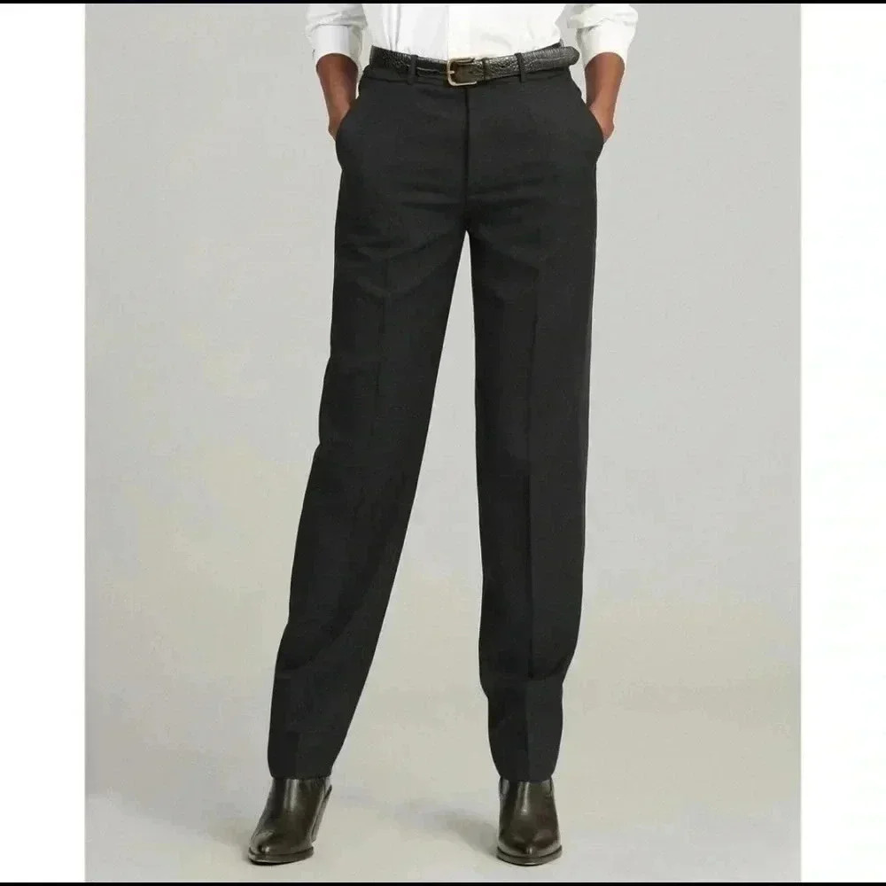 Ralph Lauren Women's Black Wool Tuxedo Trouser​​​